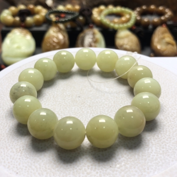 和田玉未镶嵌手串卡14