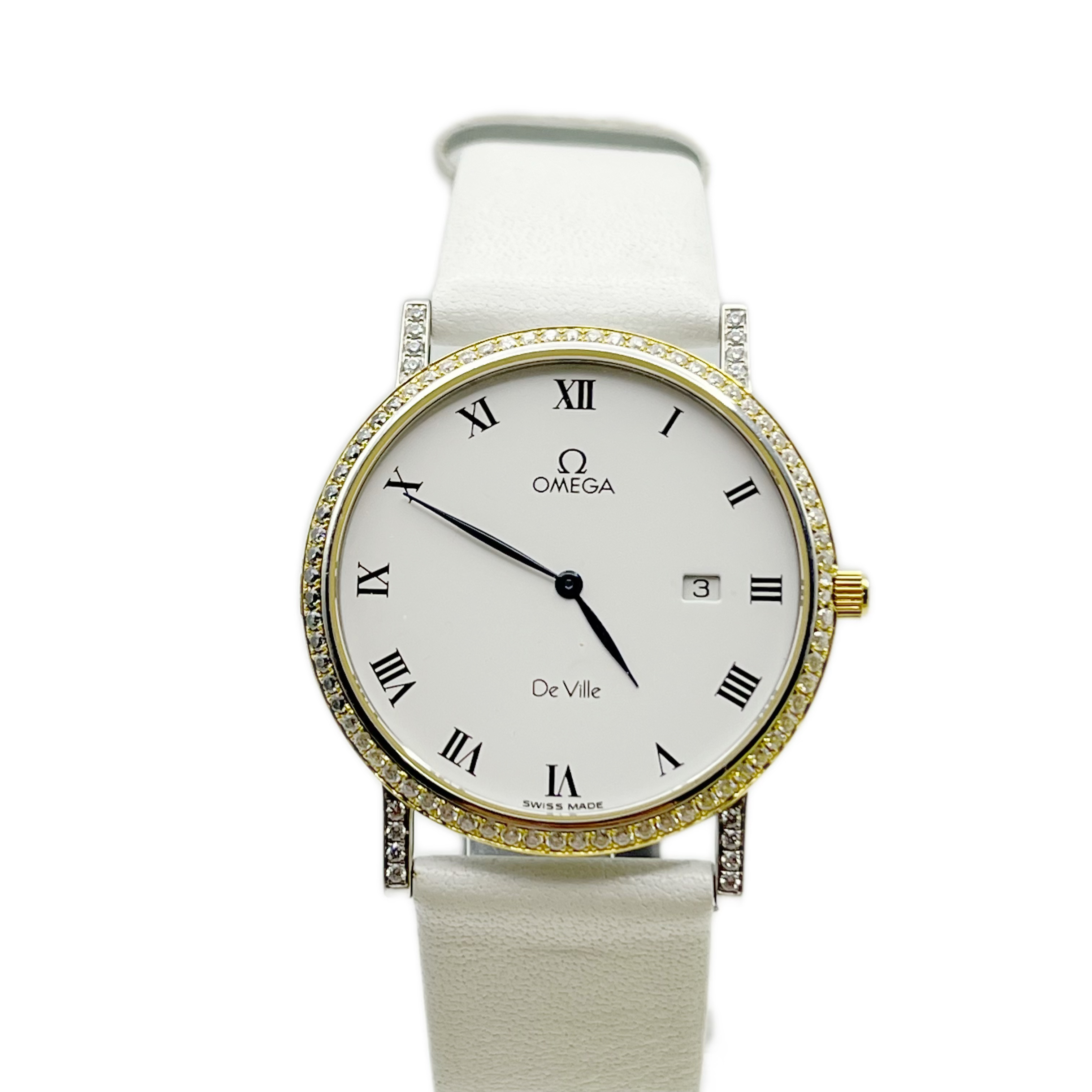 95新 Omega/欧米茄 碟飞系列/表径32mm/石英/后镶钻