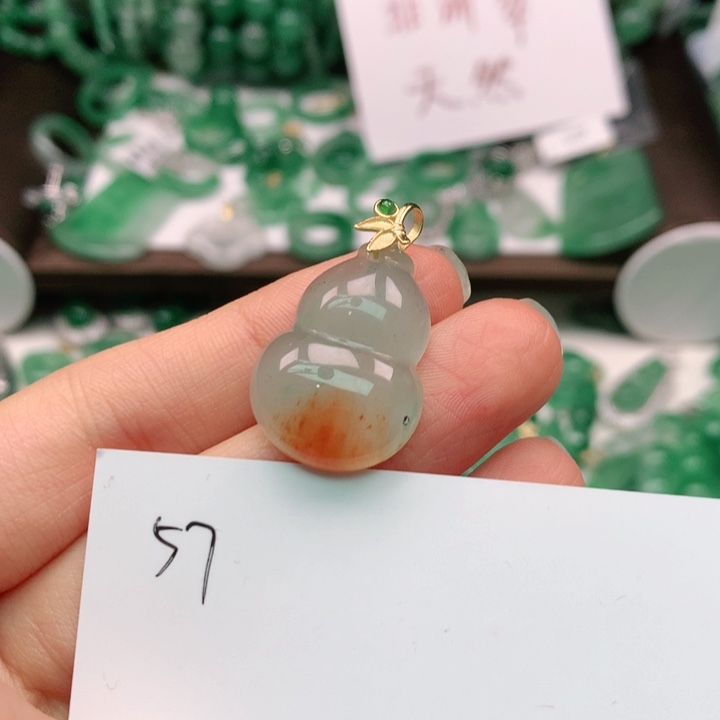 石英质玉颈饰银S925镶嵌