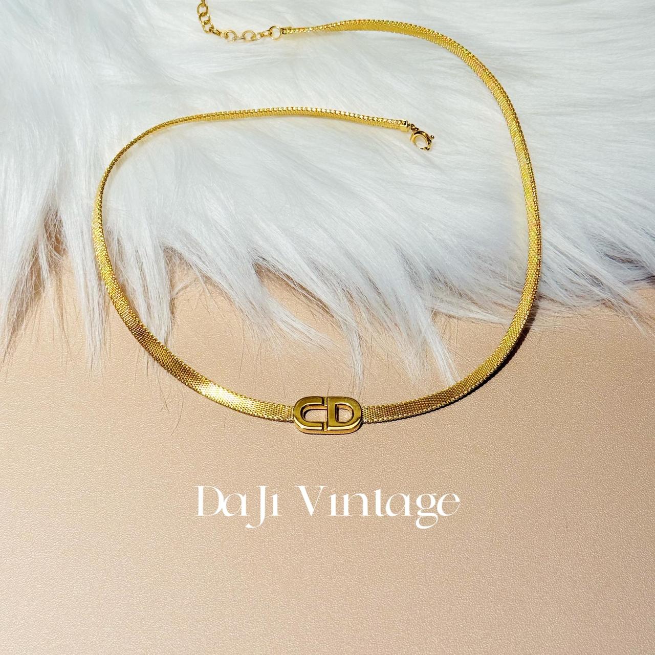 大吉中古/Dior迪奥金色猪鼻子蛇骨项链