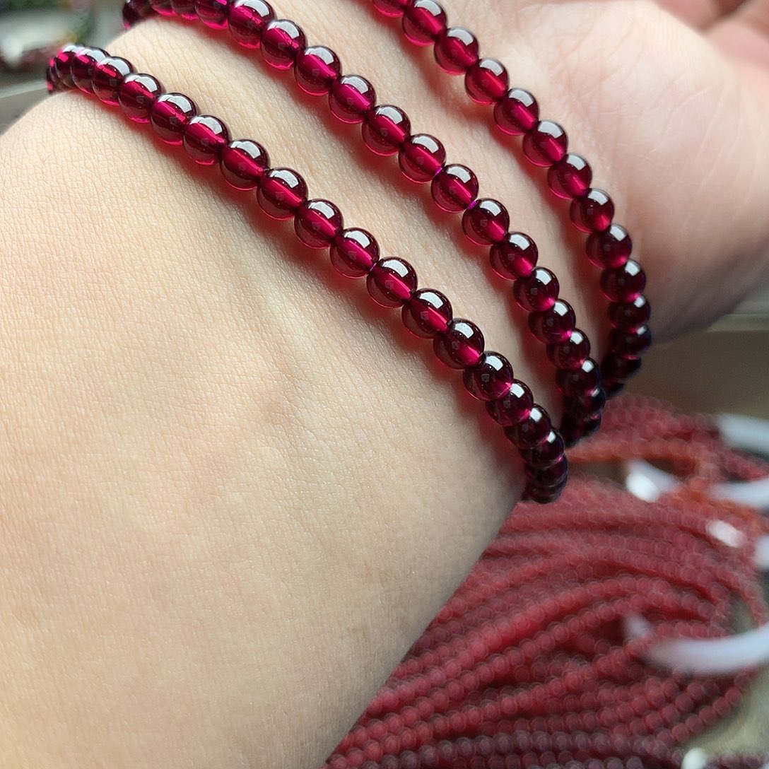 石榴石手串未镶嵌4.5