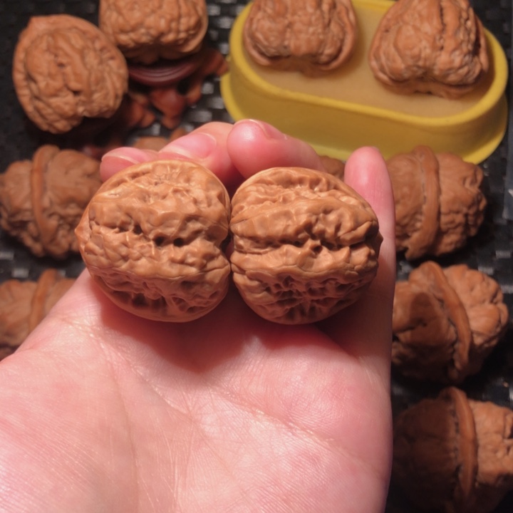 文玩核桃把件33四开蛙王