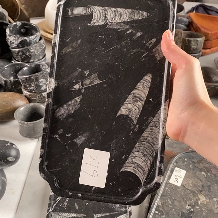 智***勇角石化石茶盘干泡台