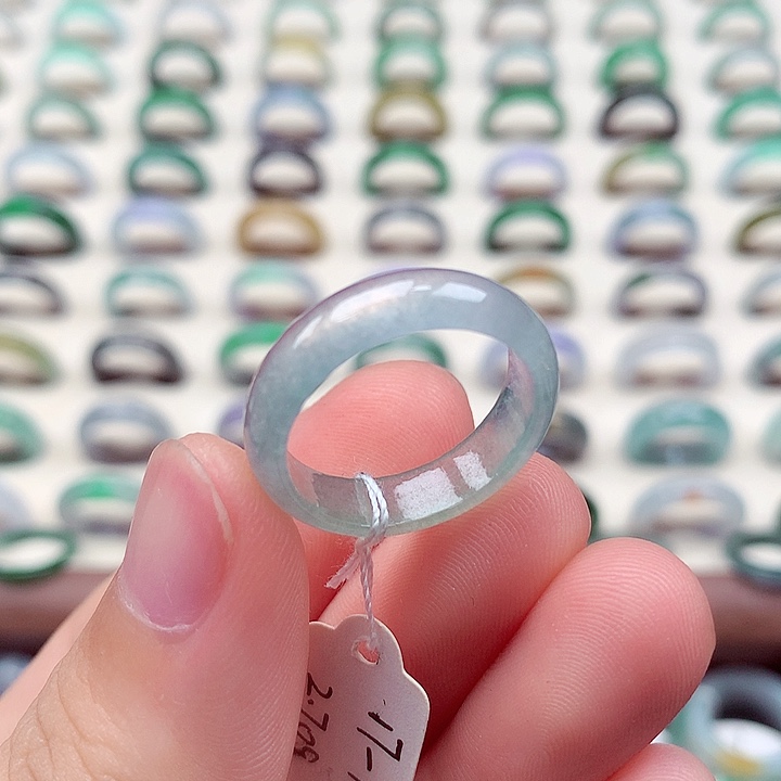 翡翠戒指未镶嵌17-18号