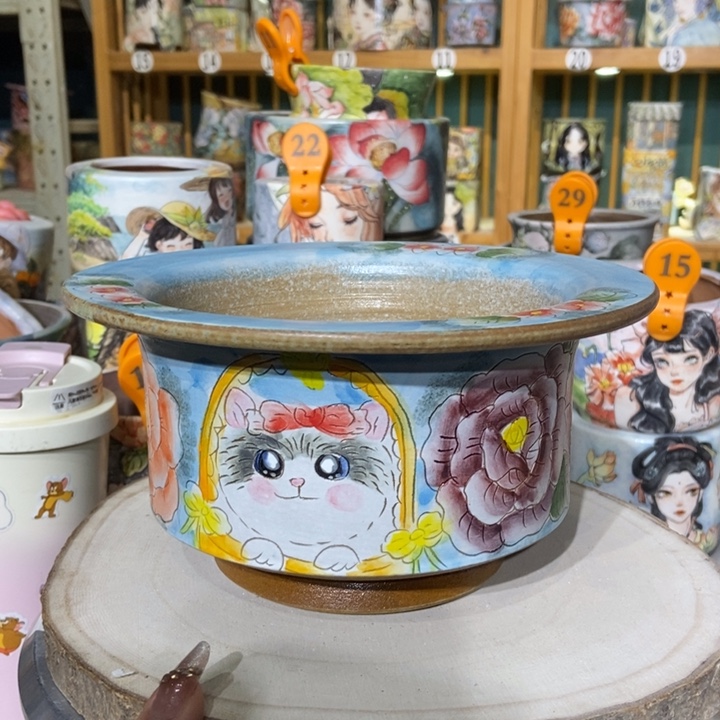 红陶景德镇艺术手绘作品