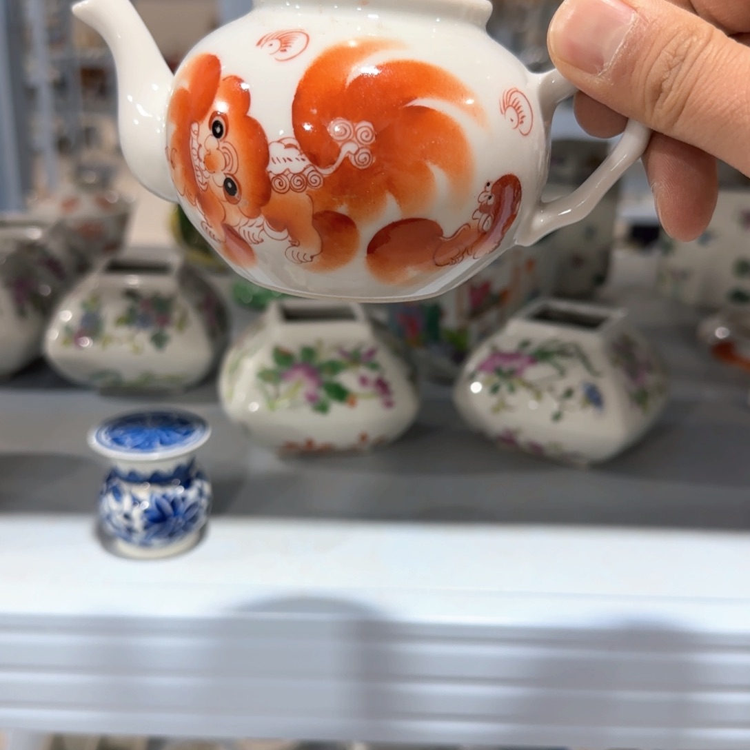 瓷片摆件手绘瓷器全部处理