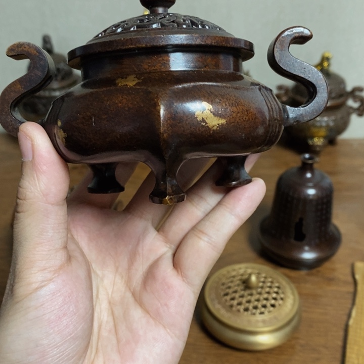 ABS铜铜香炉工艺品
