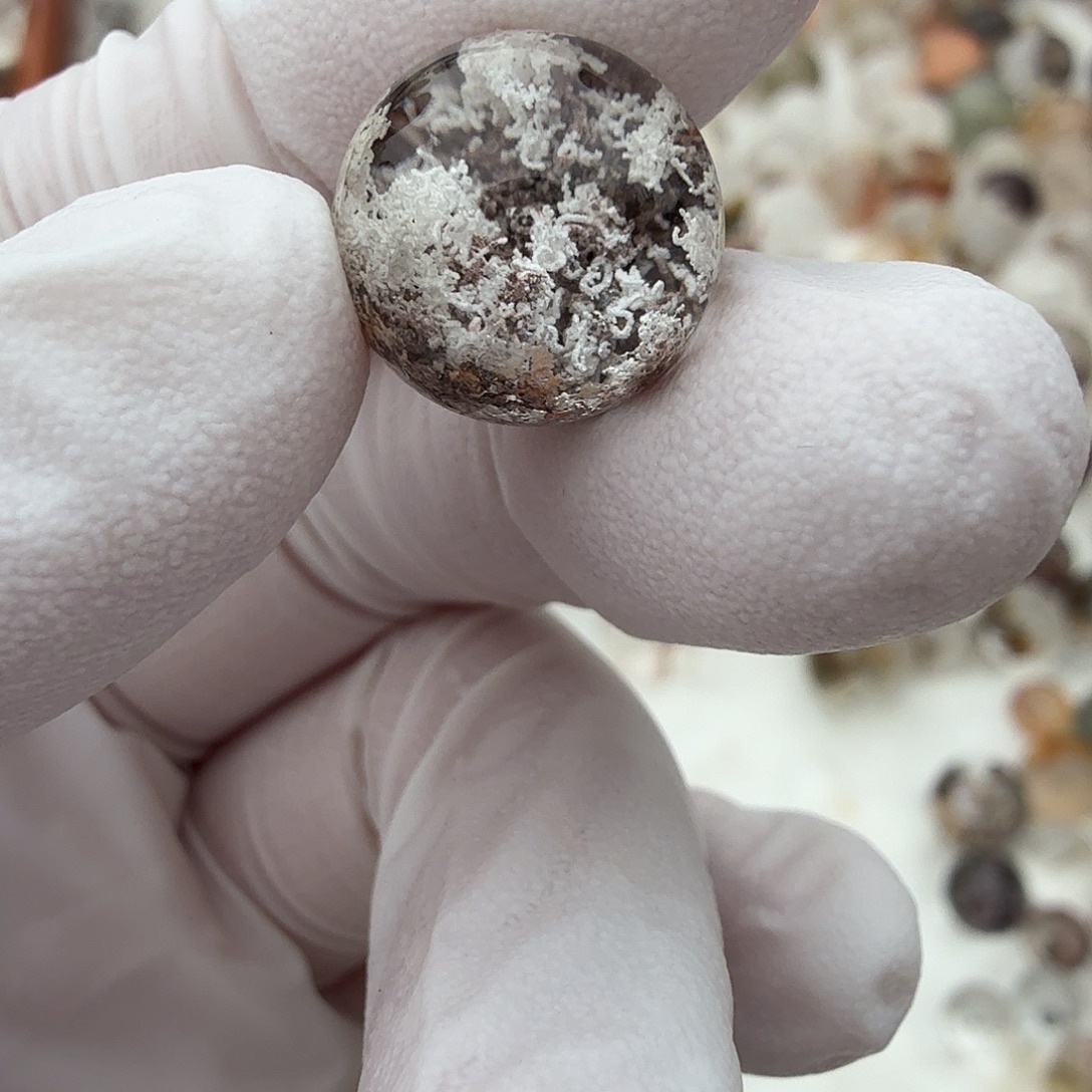 咔***咔未镶嵌珠宝半成品水晶幽灵13mm定制不退换