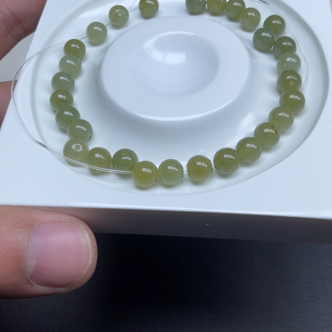 翡翠散珠6.5mm5颗