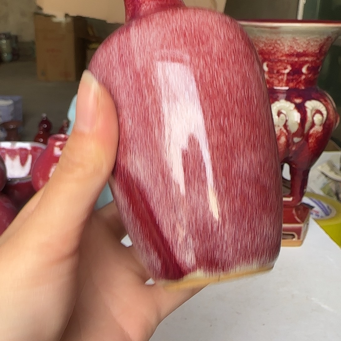 摆件陶郑家钧窑摆件微瑕