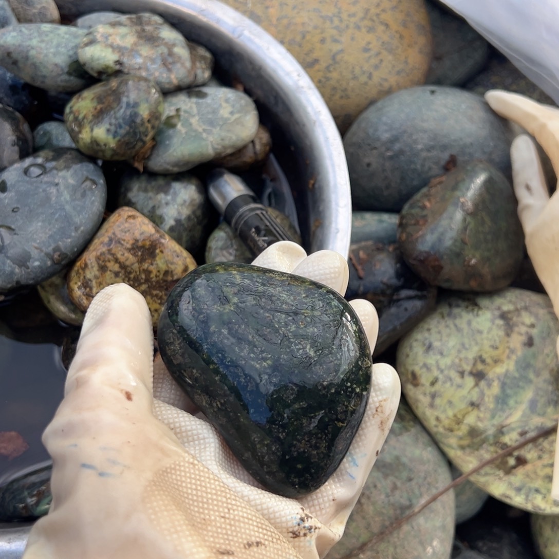 福***家长石玉合金藏玉藏玉