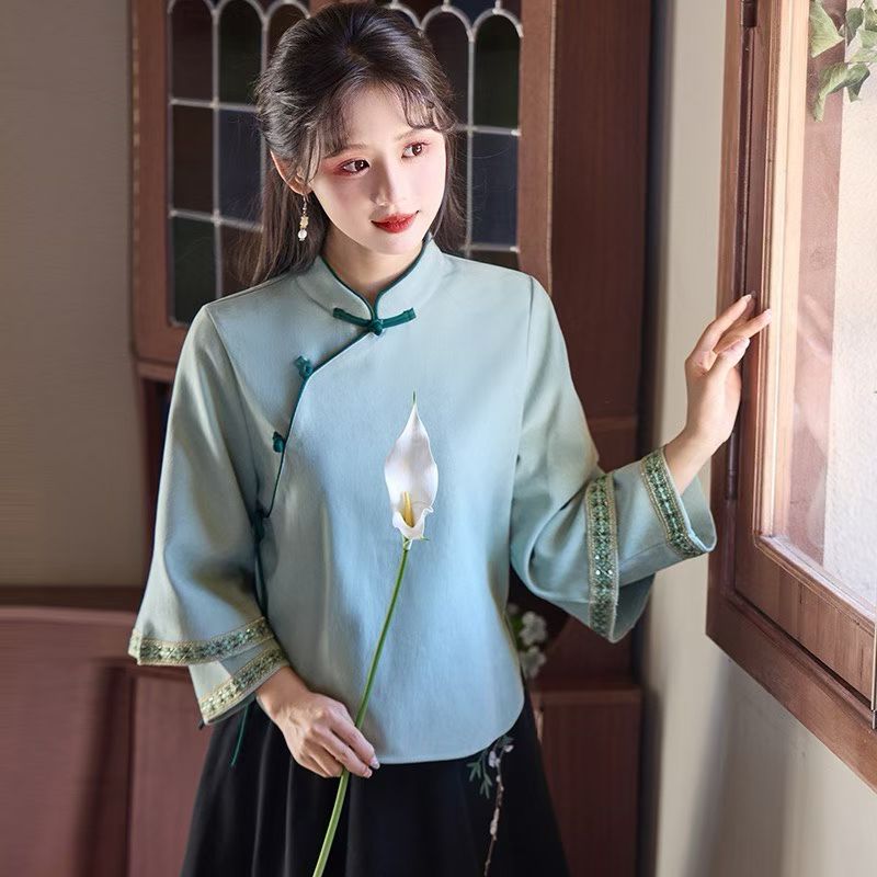 （非图款）秋季大码新中式国风提花订婚结婚敬酒服套装