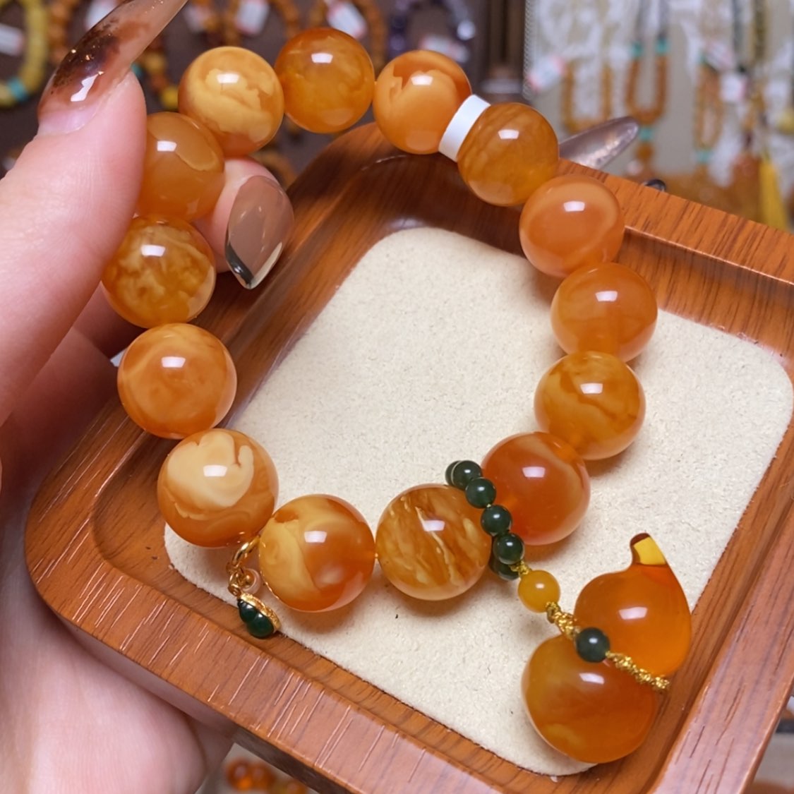 【闪购商品】蜜蜡颈饰未镶嵌手串