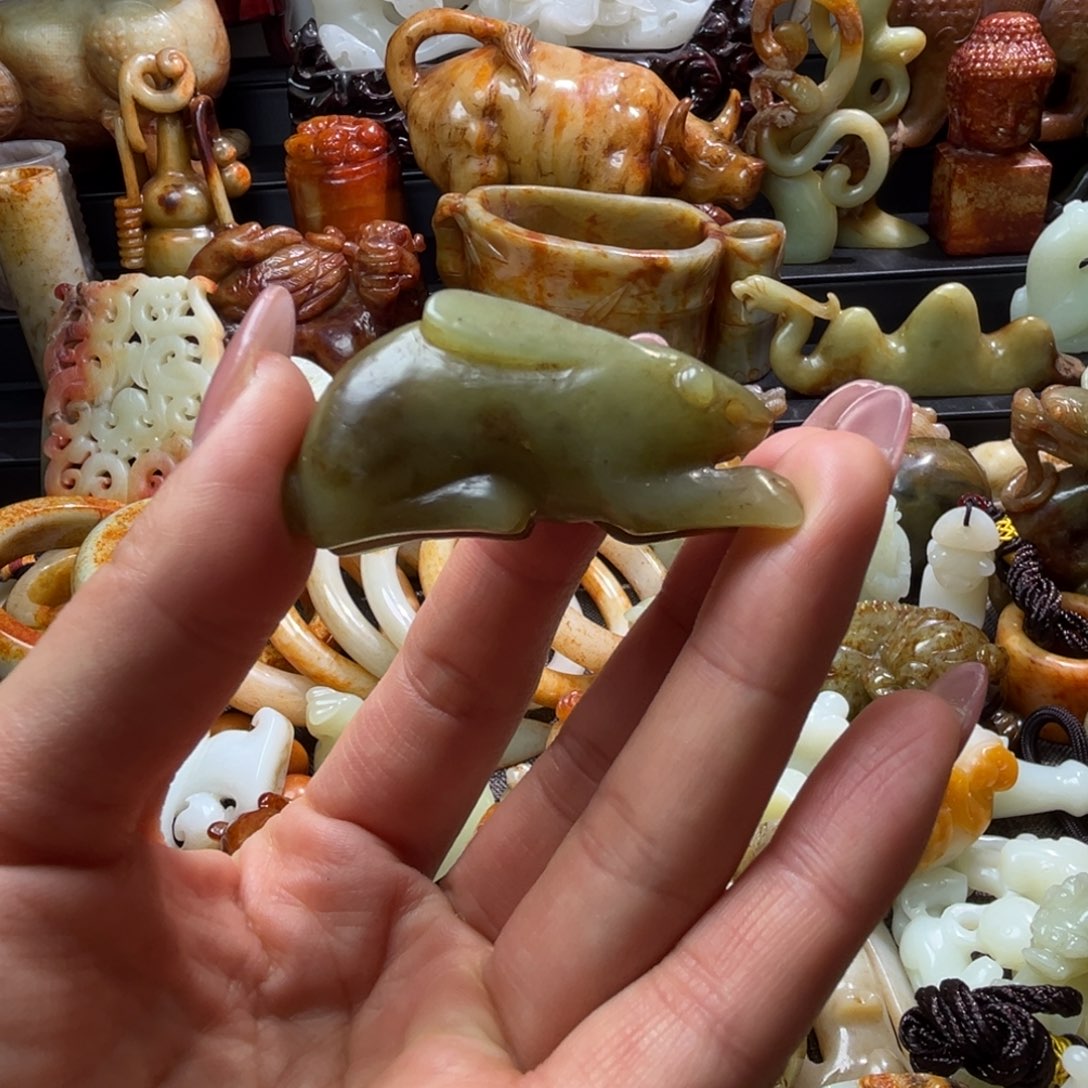 和田玉未镶嵌挂件