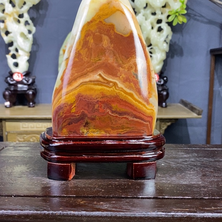 石材伊朗古青石摆件