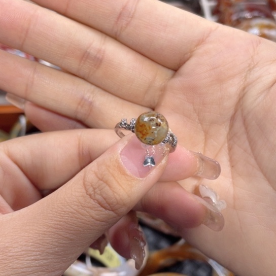 玛瑙/玉髓戒指未镶嵌