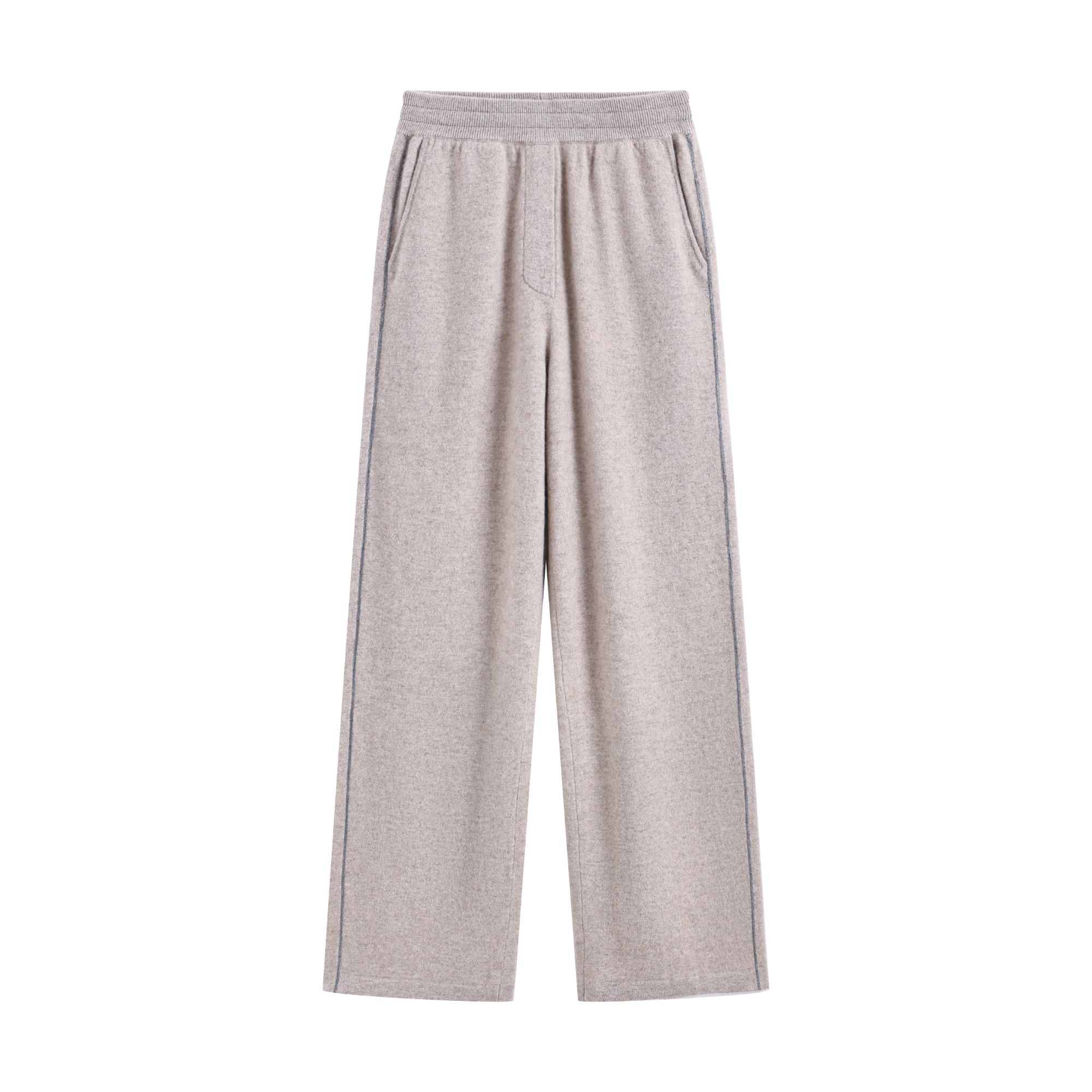 31480 早秋新款纯山羊绒侧边珠链条休闲裤1261