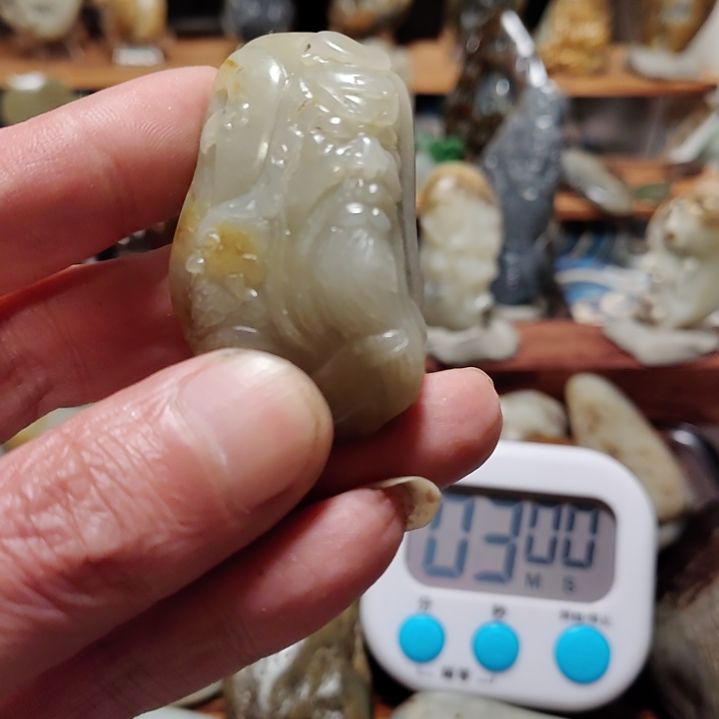 和田玉和田玉手工雕刻末镶未镶嵌用****6