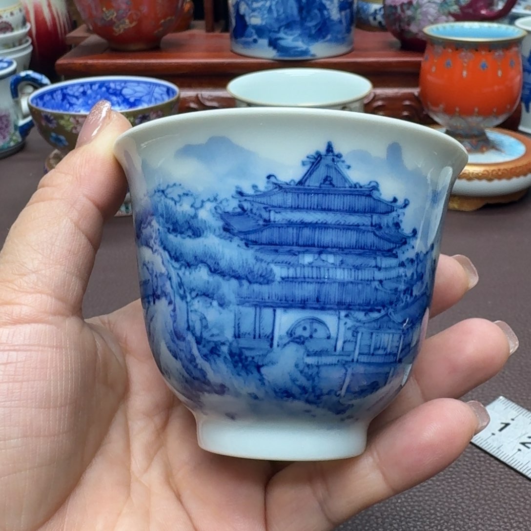 瓷片景德镇仿古手工制作精品展示