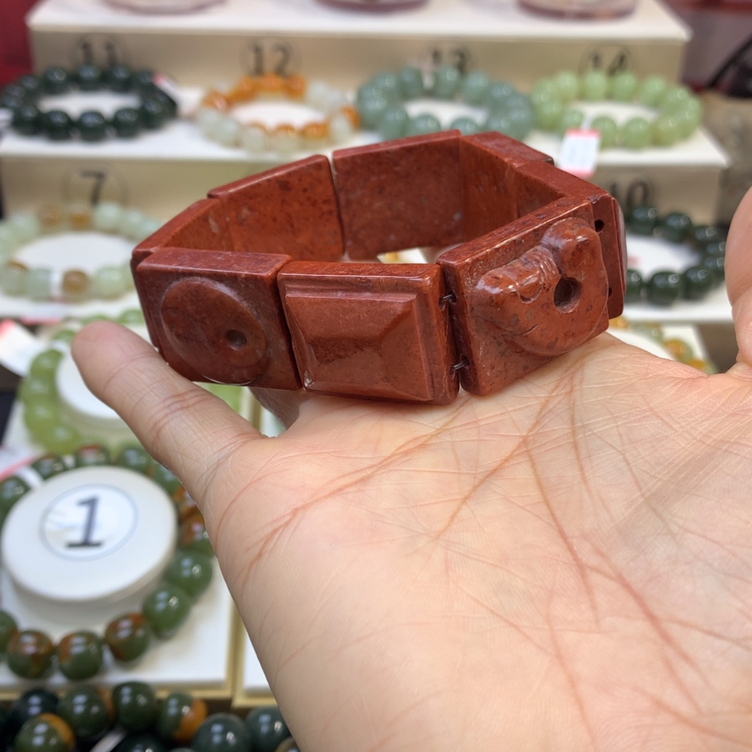 和田玉未镶嵌手链