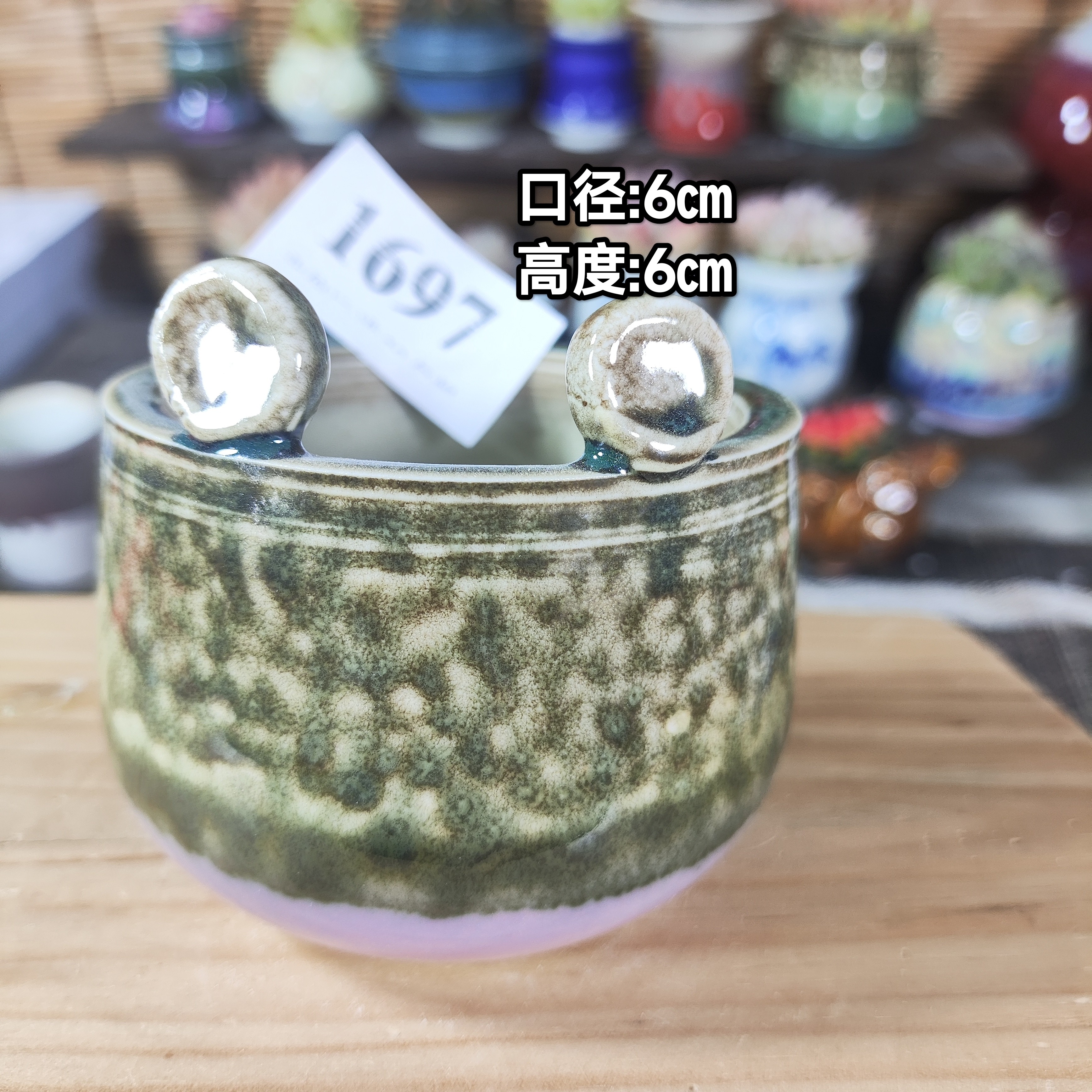 手工创意多肉花盆摆件迷你多肉花盆景德镇纯手工制做