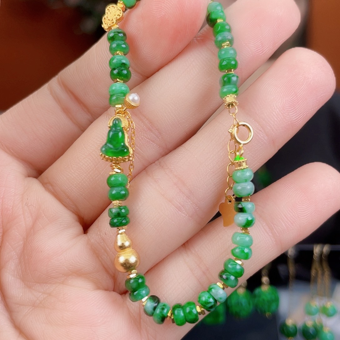 翡翠未镶嵌耳饰饰品