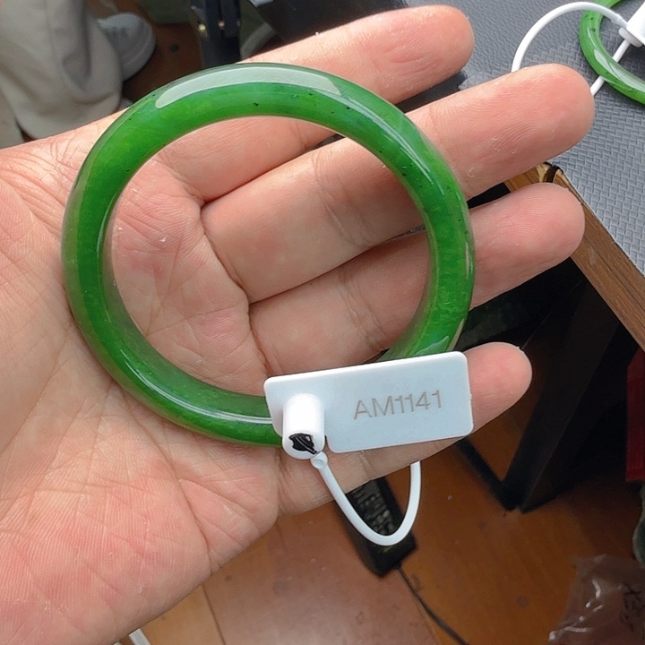 和田玉（碧玉）手镯未镶嵌59.7