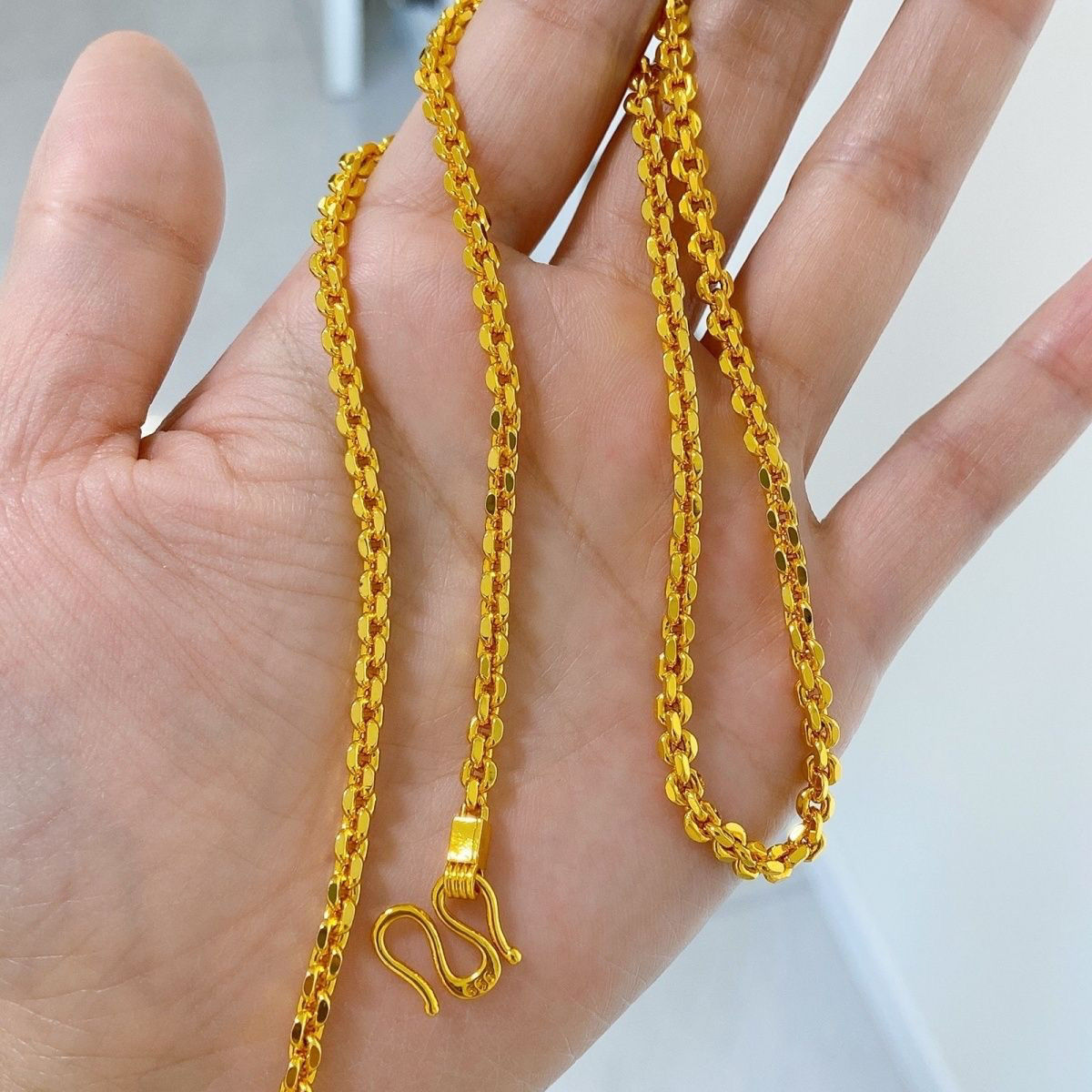 铜合金项链 新款时尚潮流大O链（男女同款）长度60cm 克重23克左右