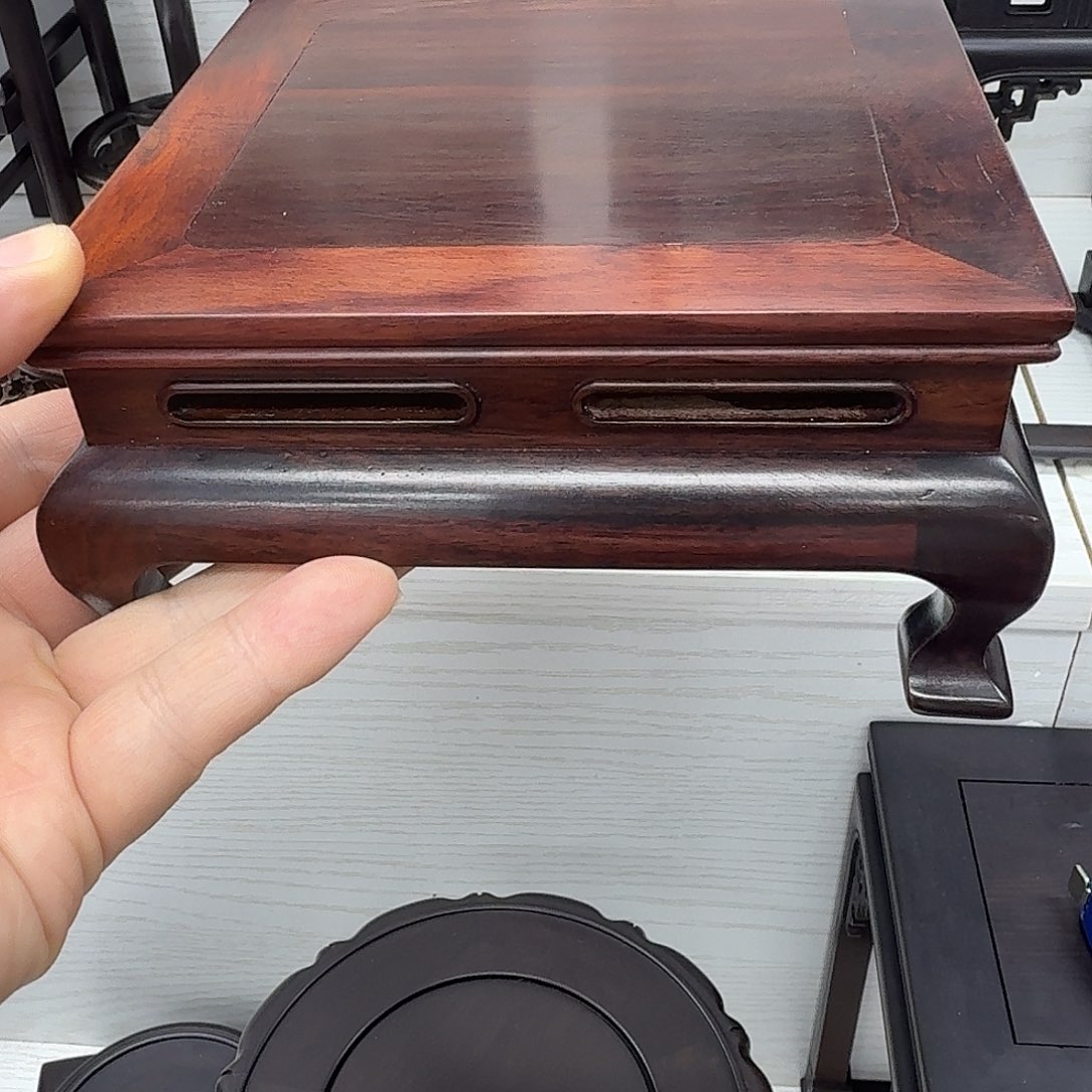 藤类大红酸枝14.5正方开窗款