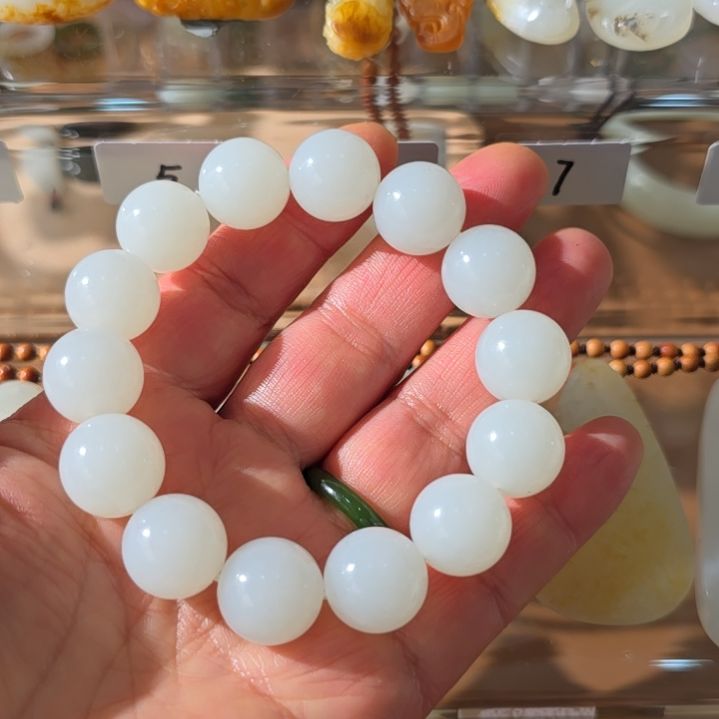 和田玉颈饰未镶嵌新疆和田15mm