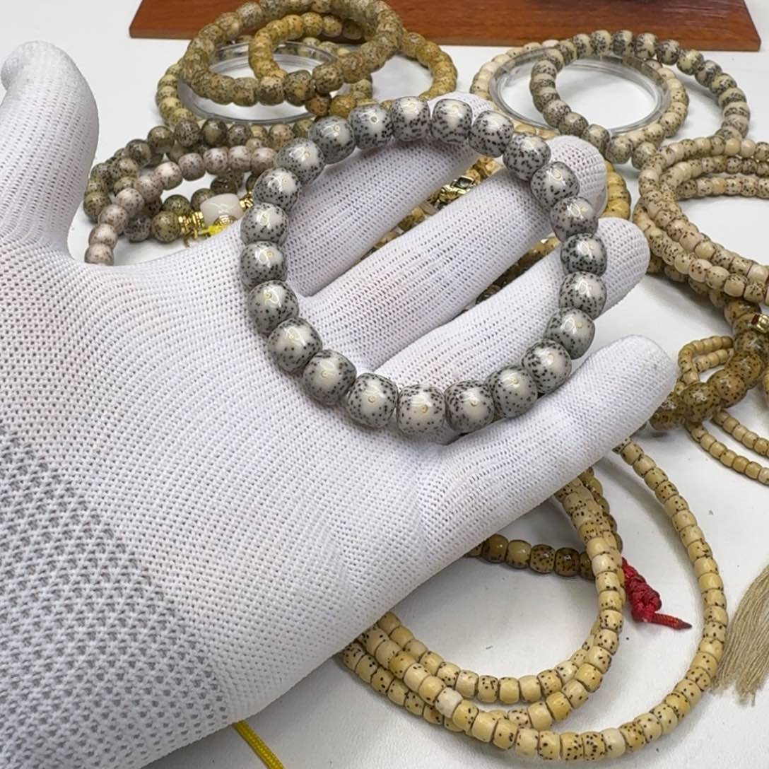 星月菩提手串7梵天糯冰大眼睛针尖星10左右桶单圈