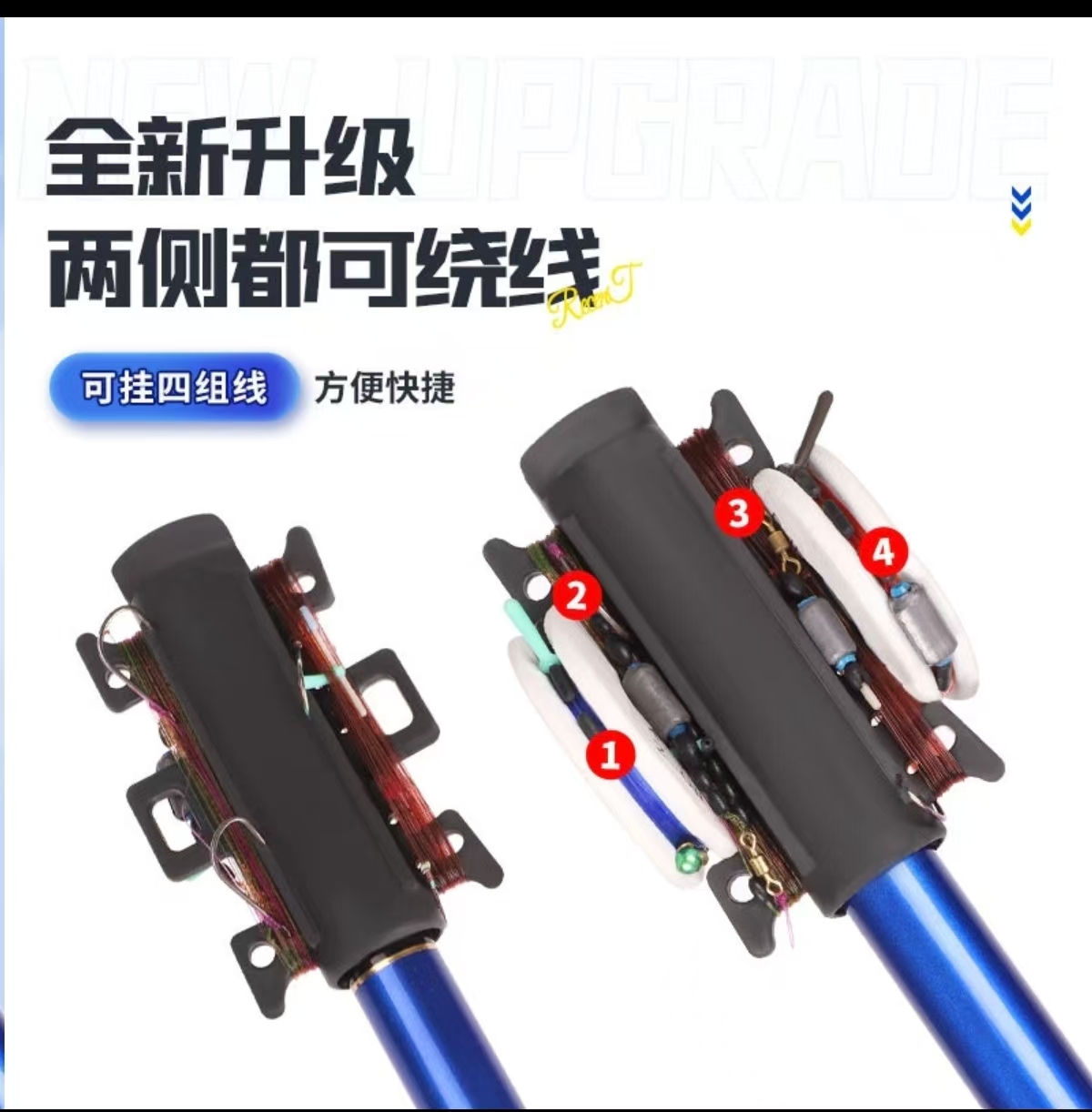 游洛渔具粉丝福袋前堵绕线器随机米数一个