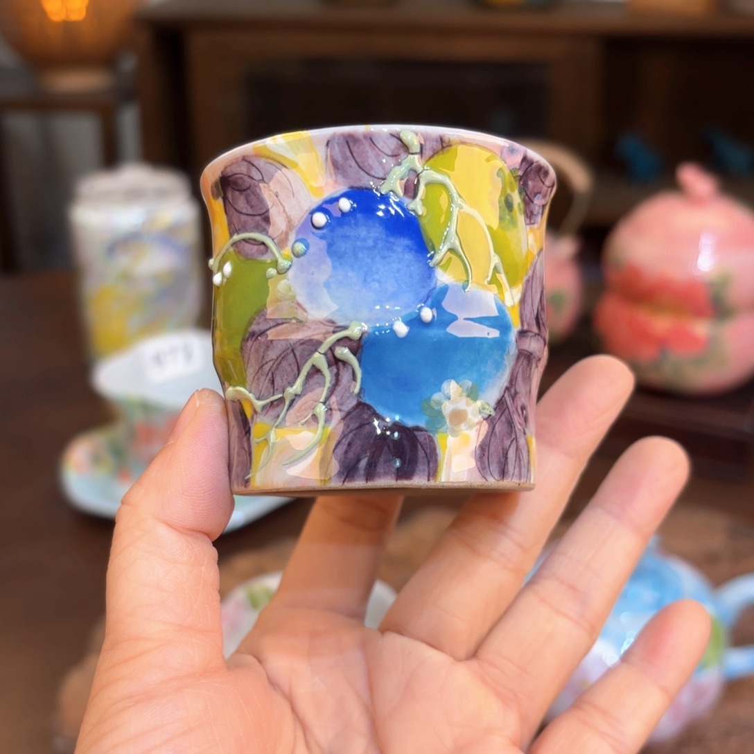 景德镇手绘高温釉下彩陶瓷茶具