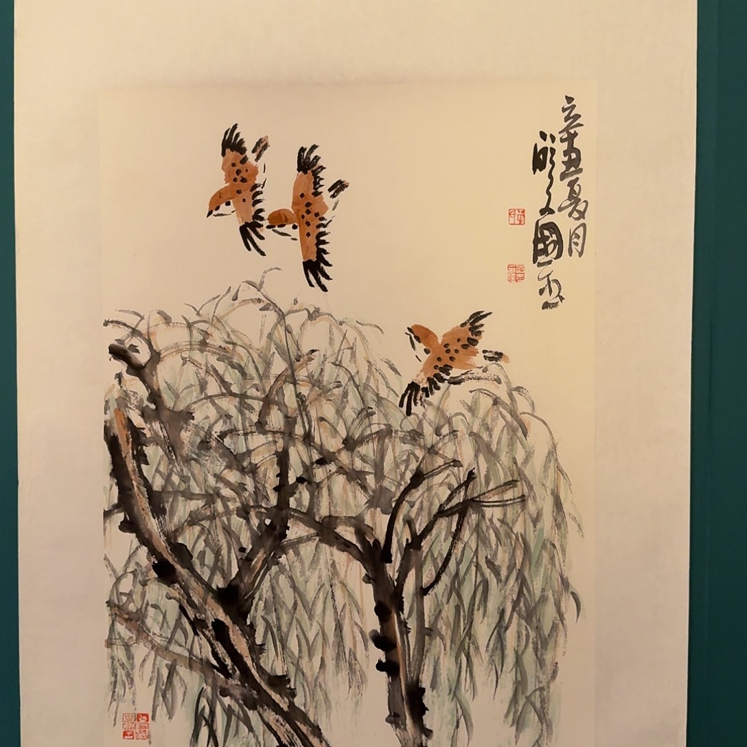 国画单老师作品画作