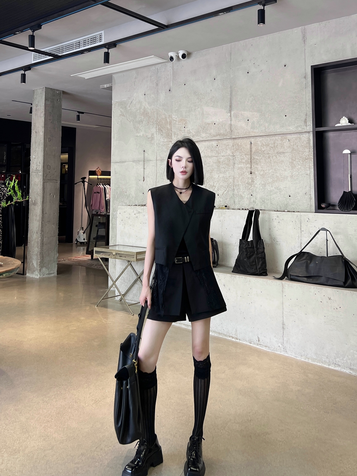 CZ【灵动姿态】夏季气质蕾丝拼接设计款高级感马夹