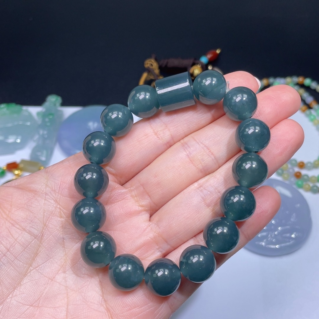 翡翠手链未镶嵌手串