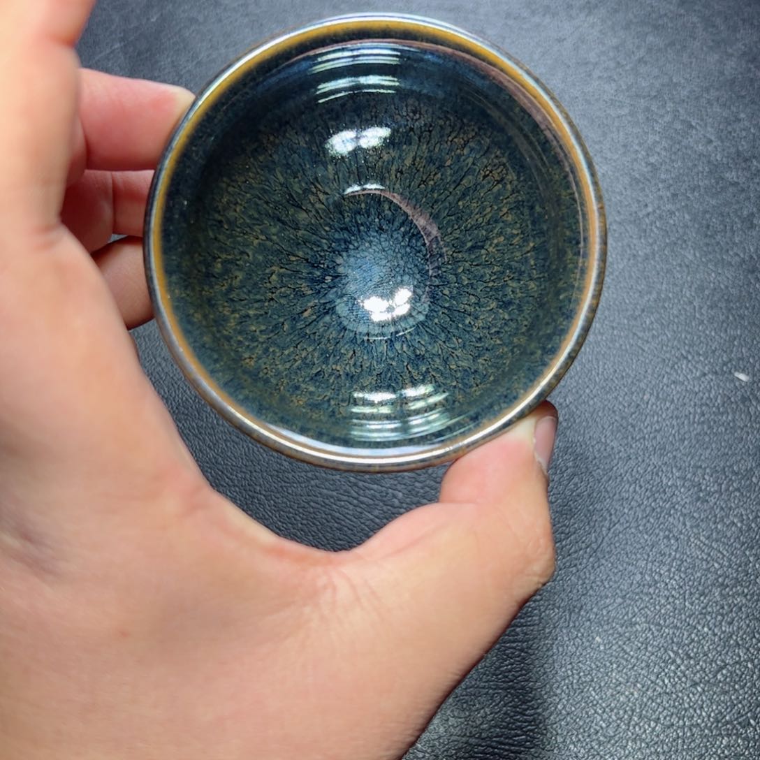 茶盏水墨建窑建盏主人杯