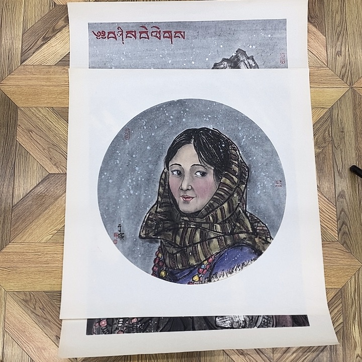 斗方人物作品50*50