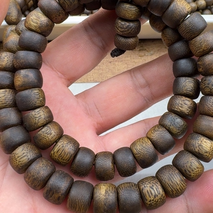 小***子沉香手串张勺子手串22克加