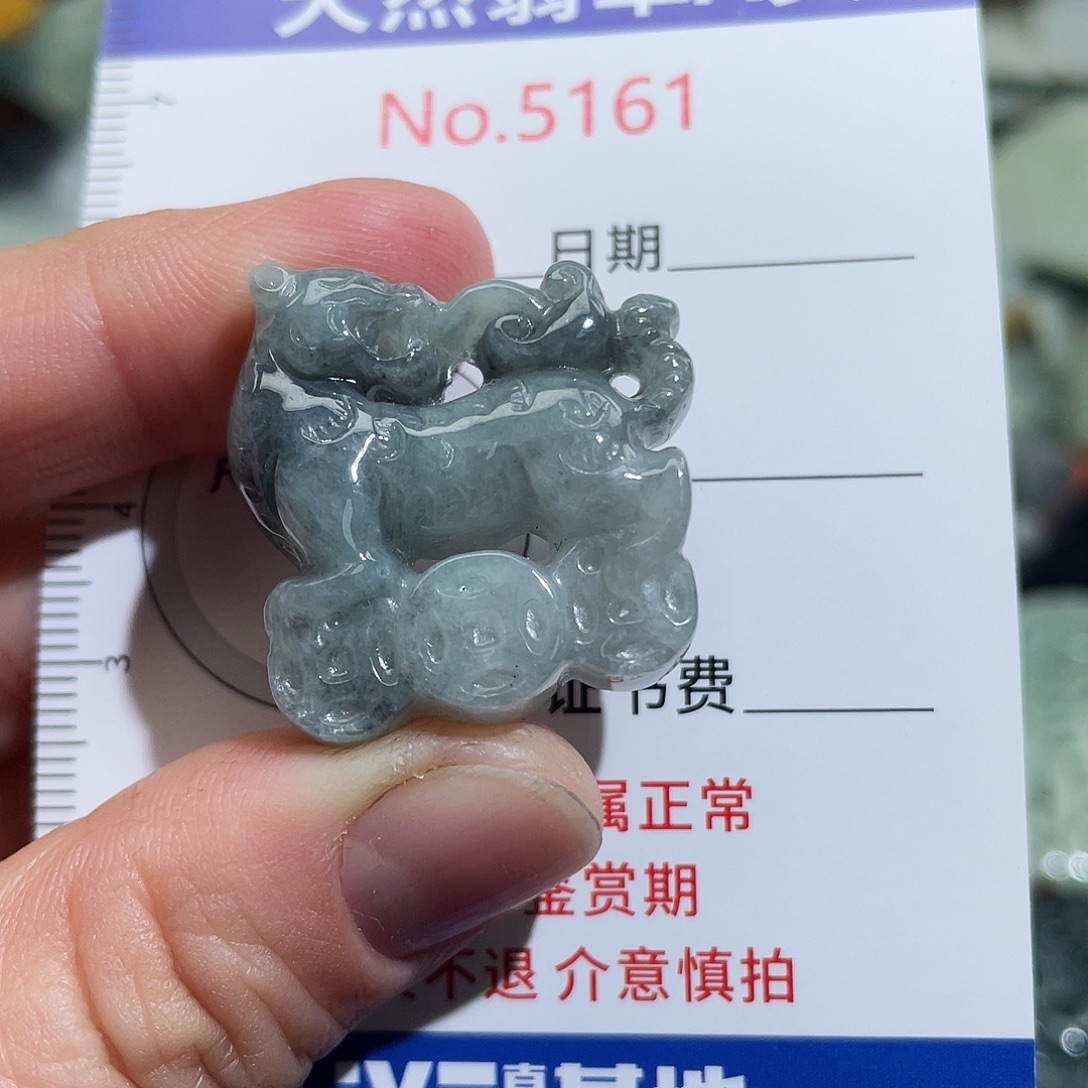 翡翠未镶嵌挂件5161