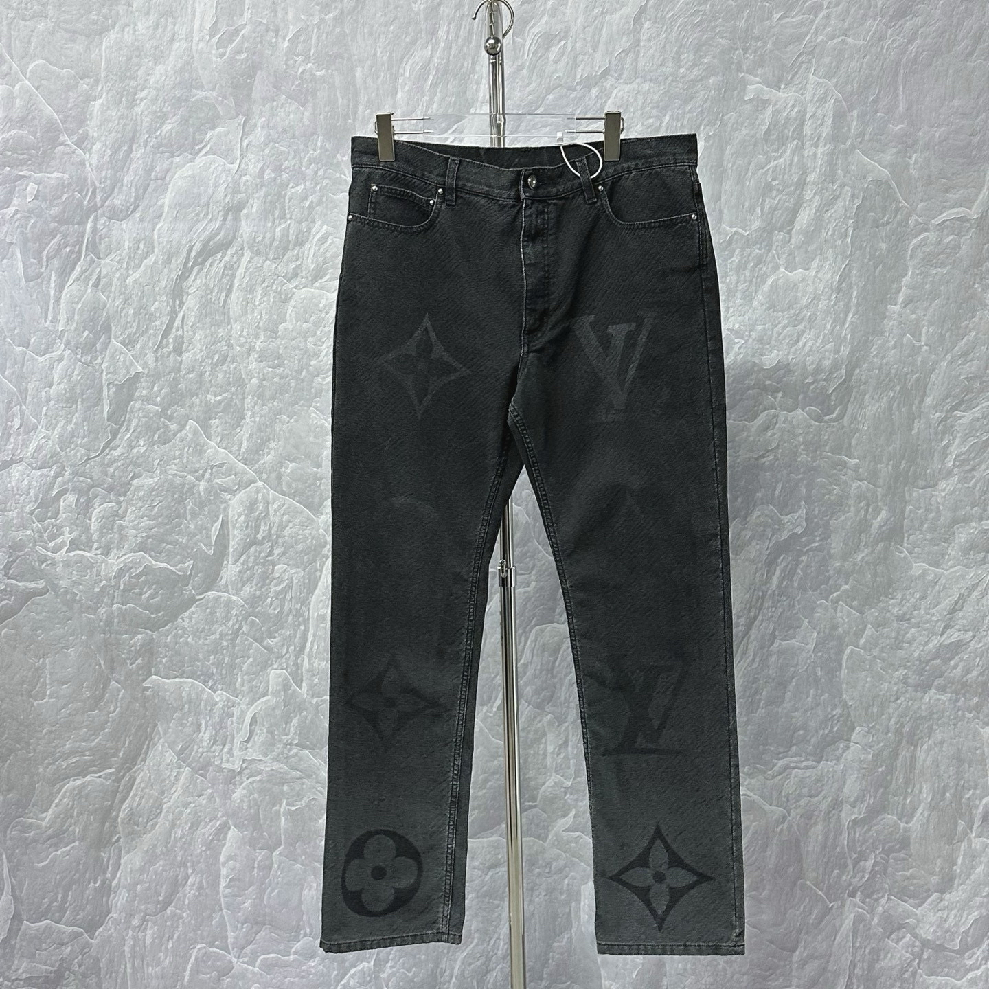 未使用 LouisVuitton/路易威登 SS25大字母渐变长裤36码D17357