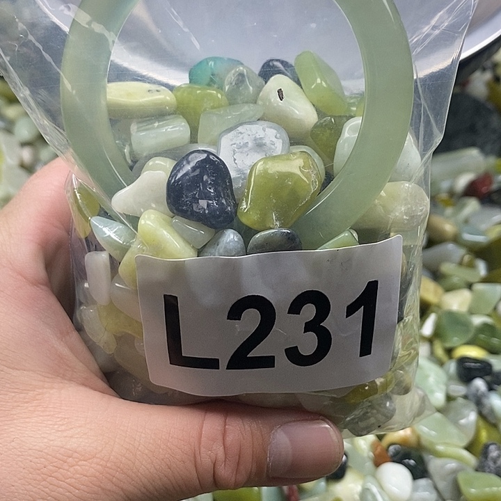 岫玉鱼缸石未镶嵌