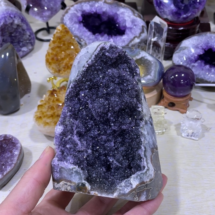 紫晶钱袋子未镶嵌