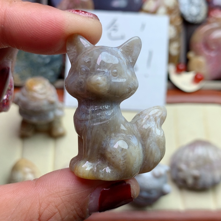 硅化珊瑚（珊瑚玉）颈饰未镶嵌