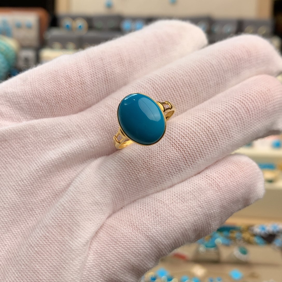 未镶嵌绿松石戒指狐****轻