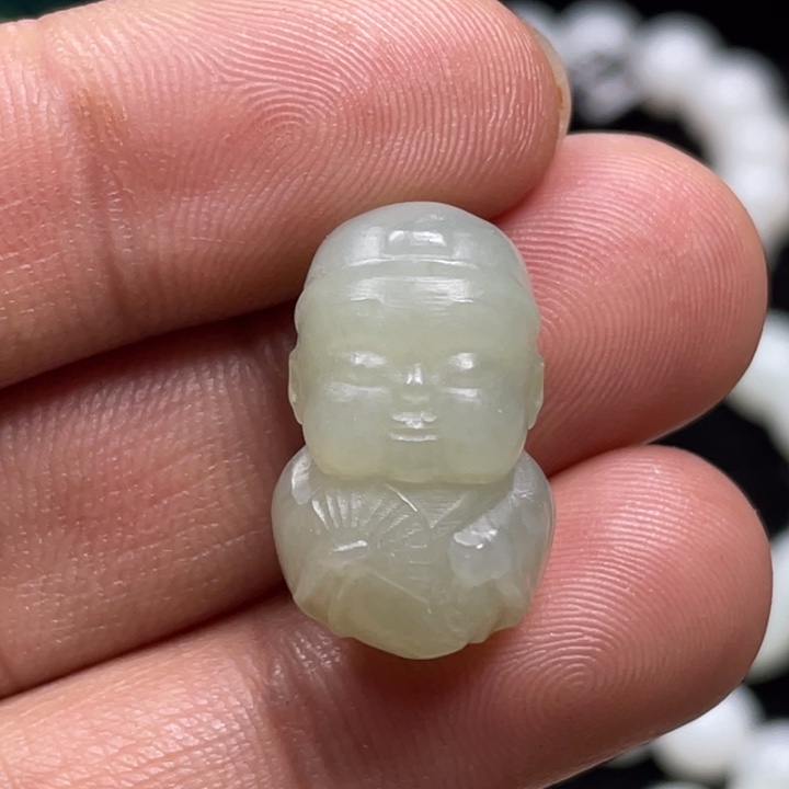 和田玉吊坠(不含链)未镶嵌财娃娃