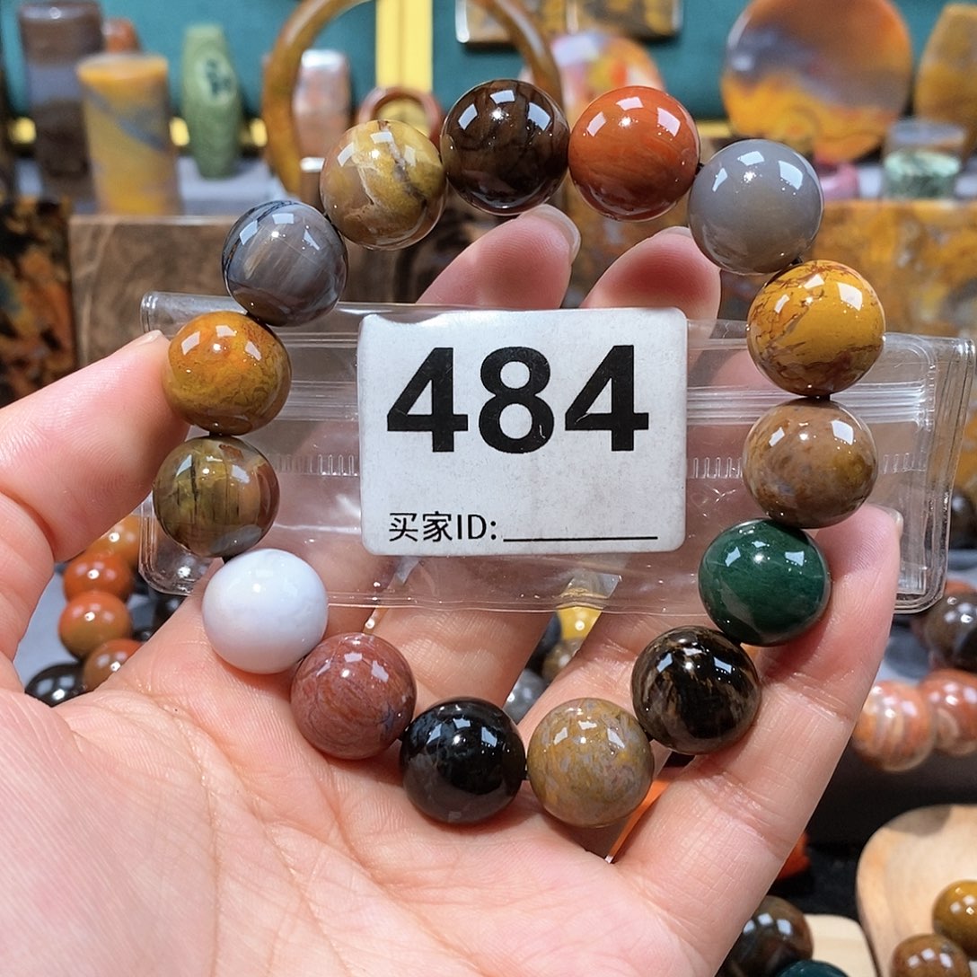 硅化玉天然北票硅化玉手串未镶嵌天然北票硅化玉手串