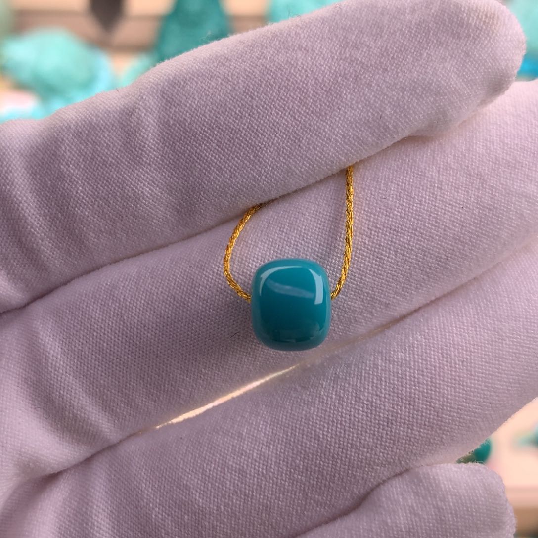 绿松石珠宝奇石未镶嵌9.2×7.9