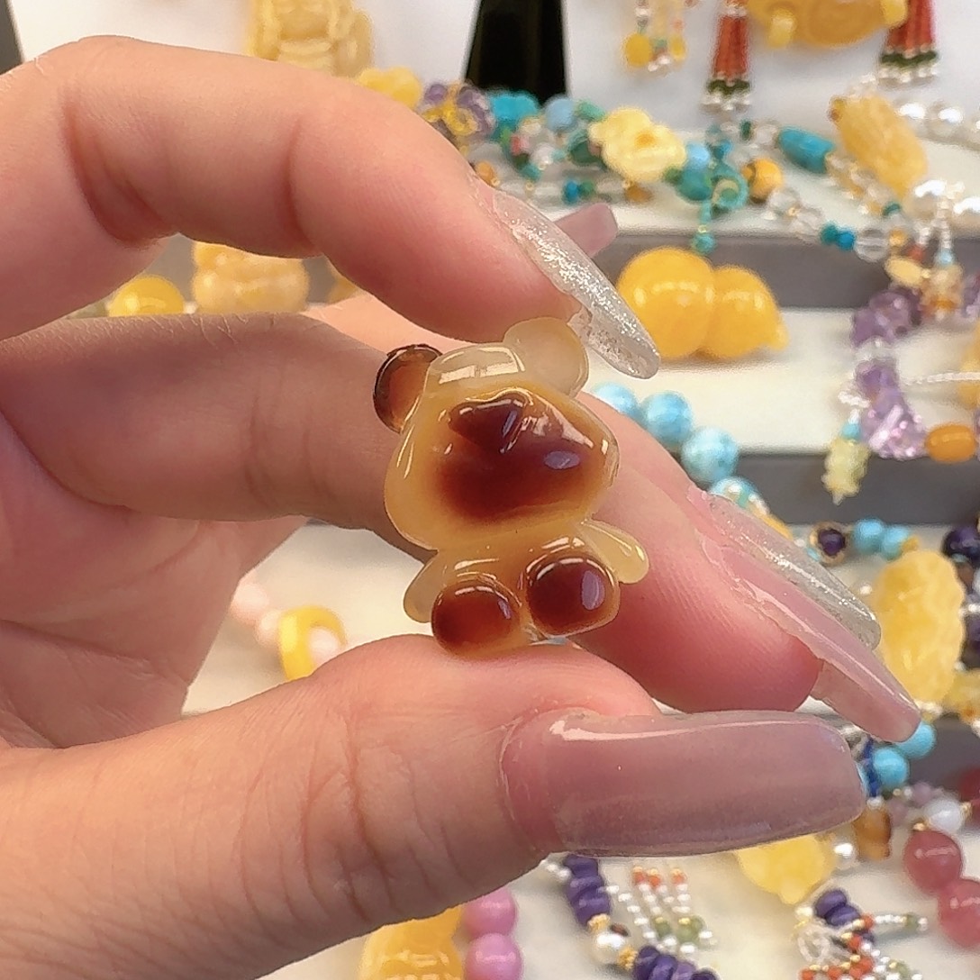 琥珀未镶嵌手链琥珀