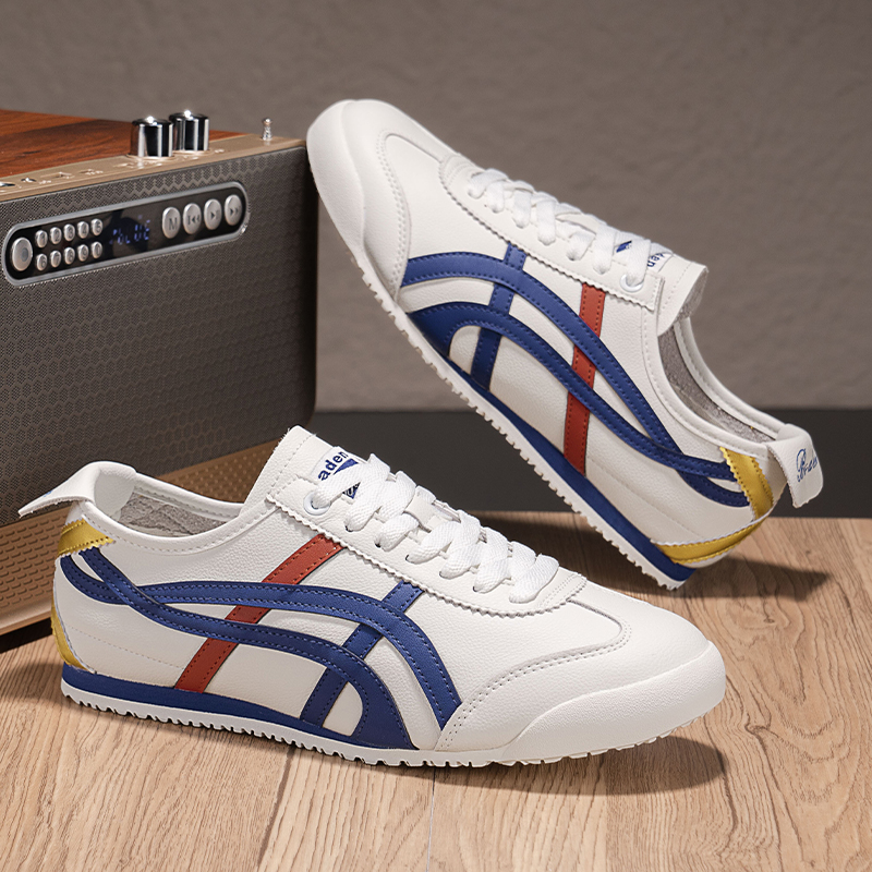 真皮【牛皮】低帮耐磨防滑透气轻便小白鞋板鞋运动鞋时尚男士百搭